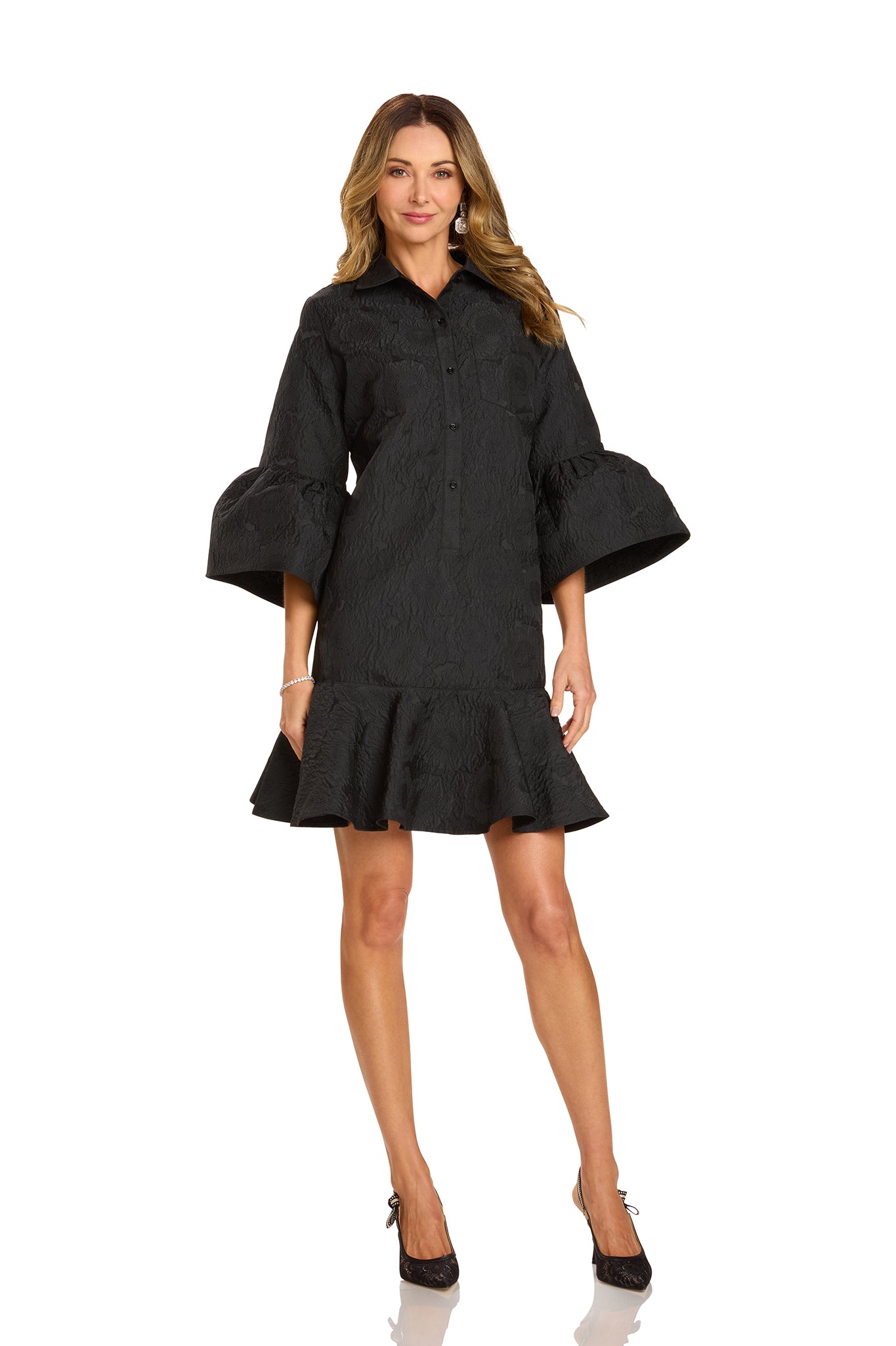 3 piece cotton Embroidered Dress - Noor-e-Nil