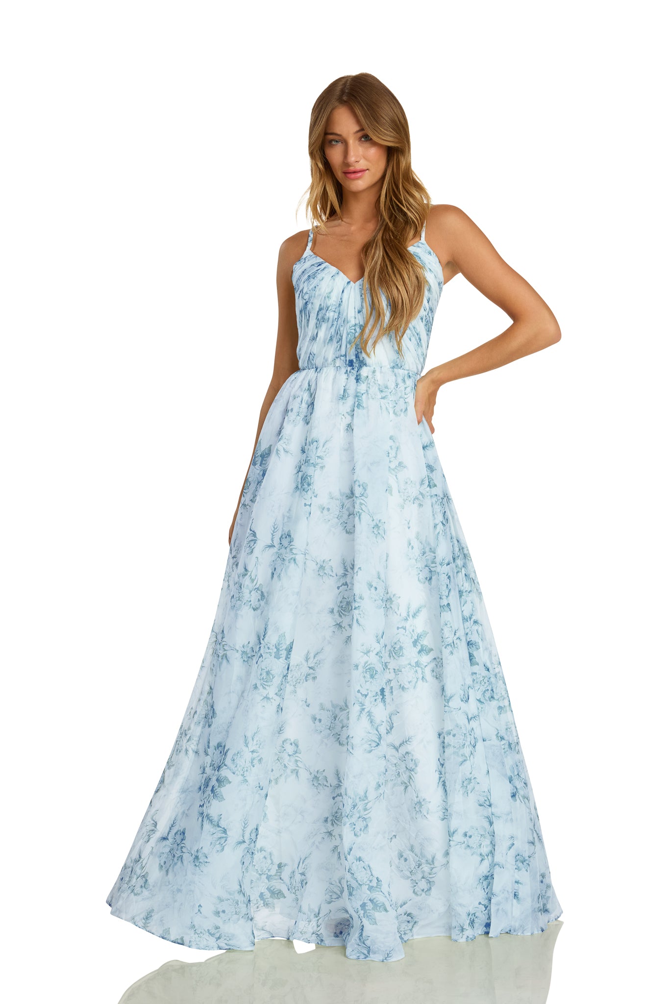 KENLEY GOWN BLUE