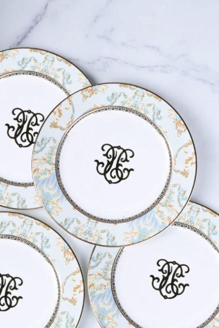 SAINT-GERMAIN APPETIZER PLATES- 4 PC. SET