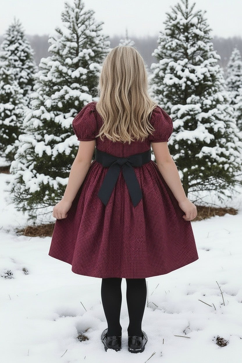 ARIELLE DRESS CRIMSON BUFFALO CHECK