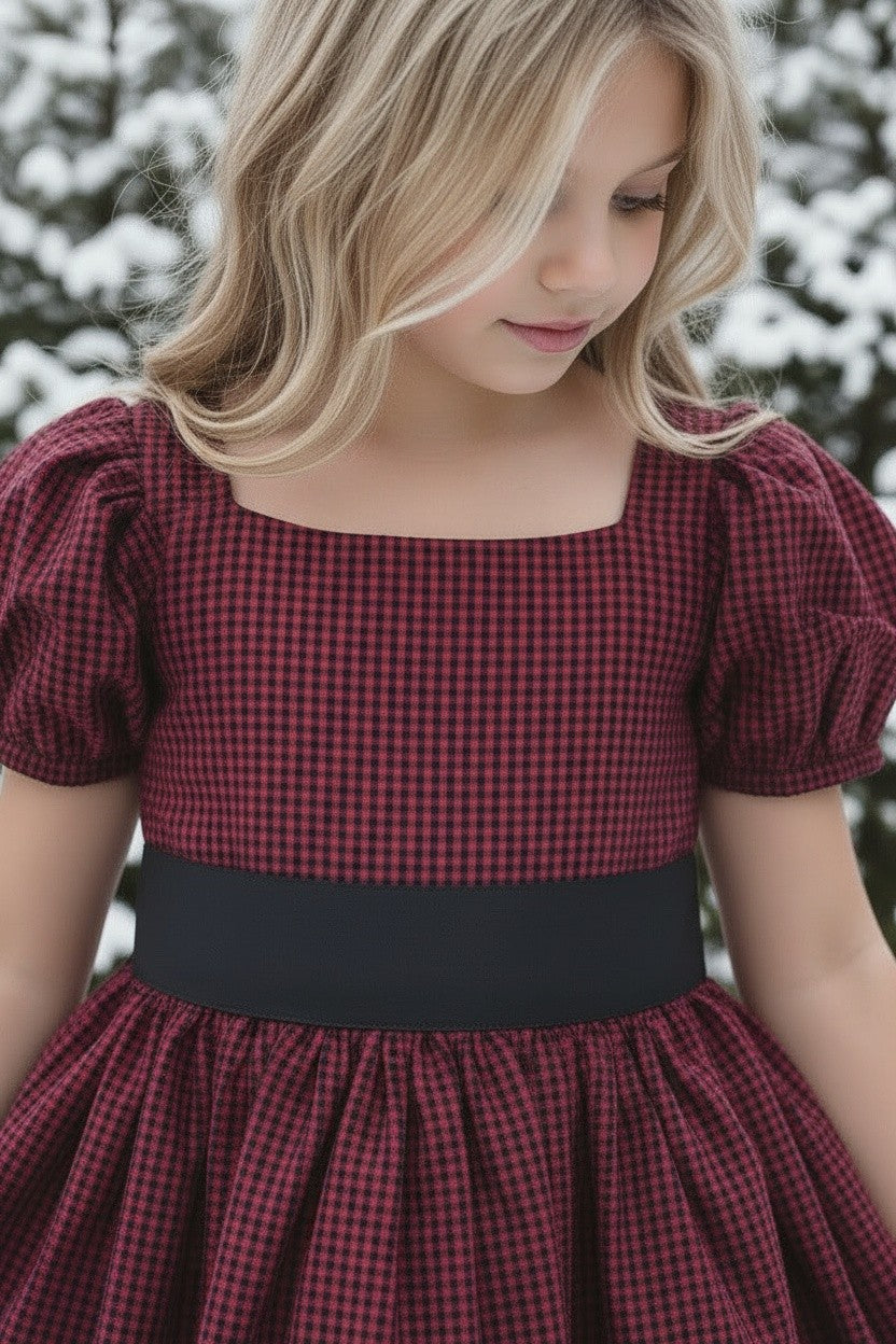 ARIELLE DRESS CRIMSON BUFFALO CHECK