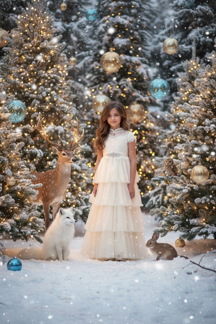 ARIANA GOWN SPARKLE IVORY