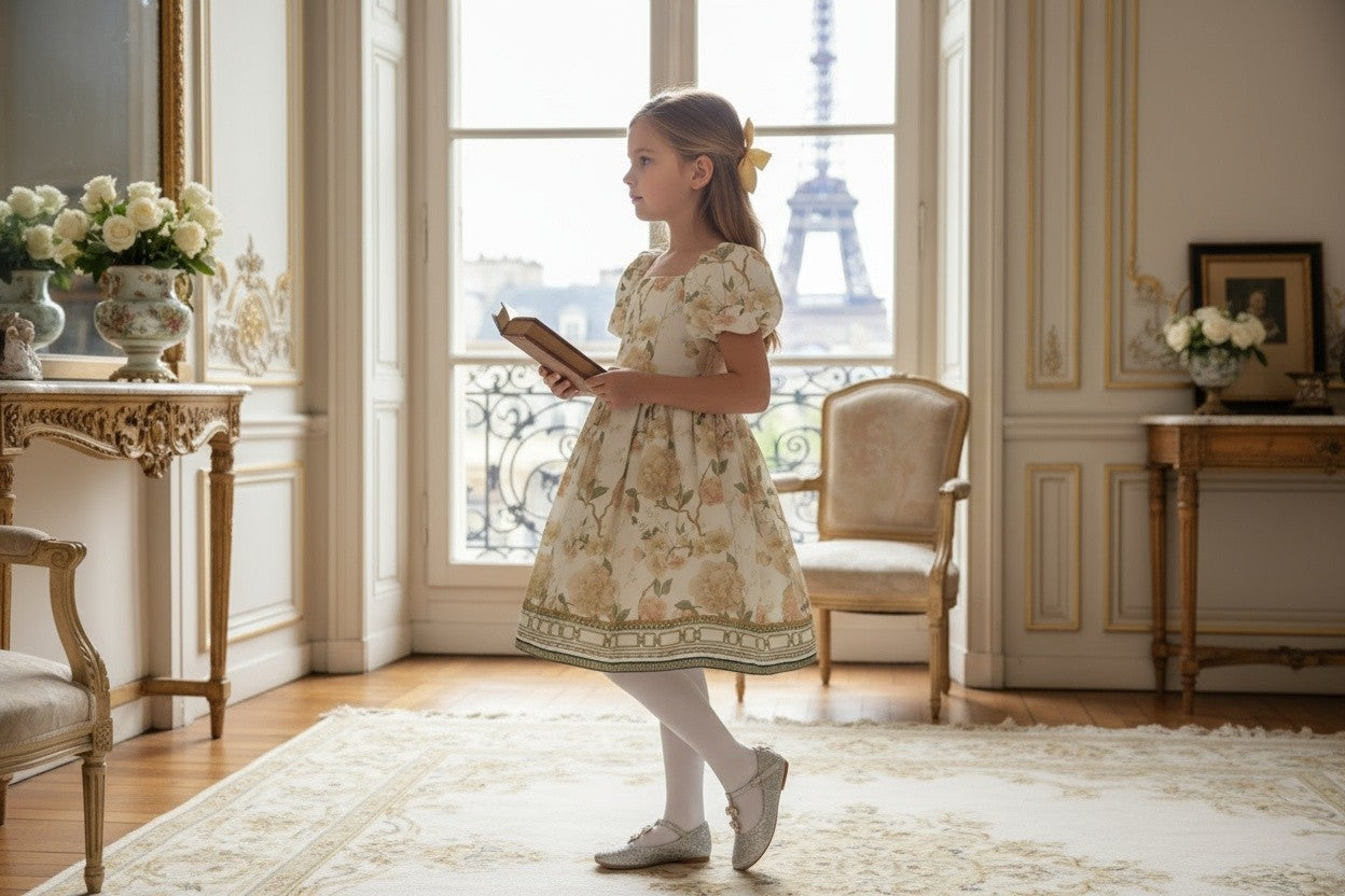 ARIELLE DRESS IVORY FLORAL