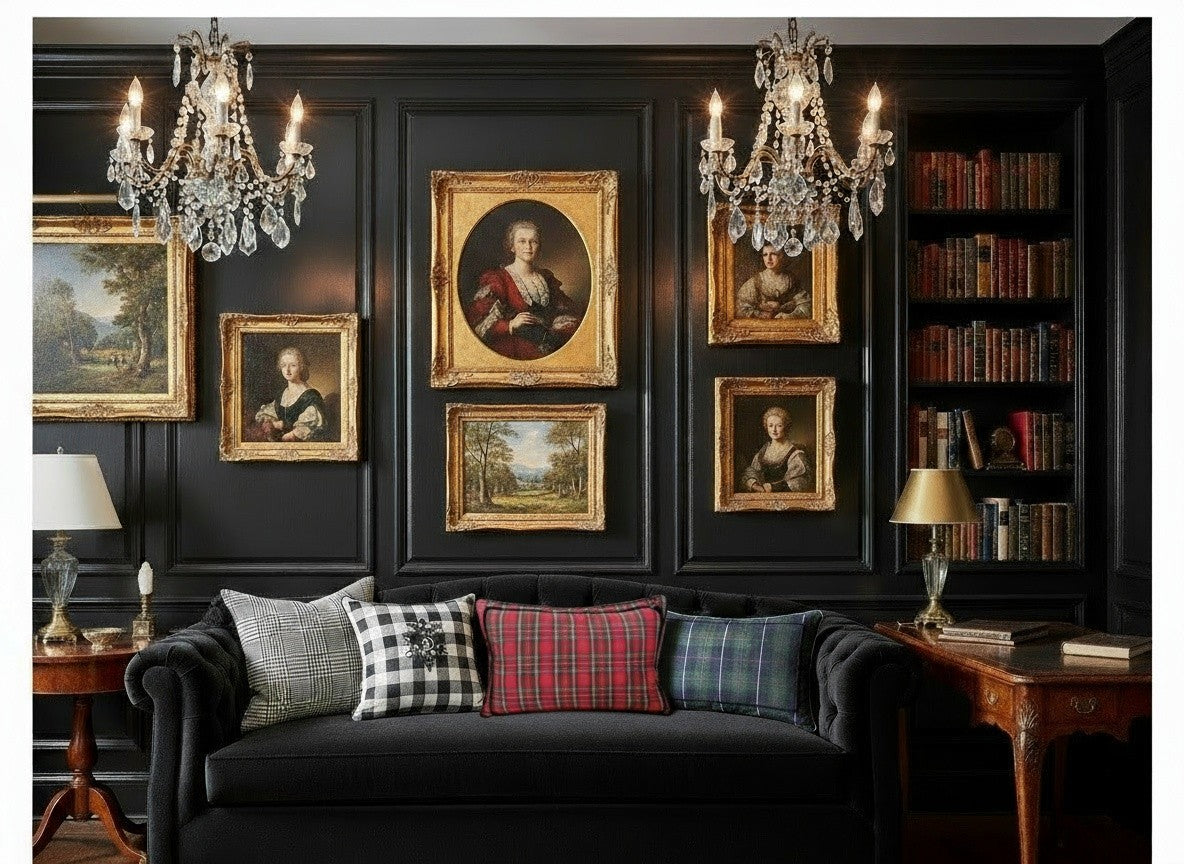 ROYAL STEWART TARTAN BOLSTER PILLOW