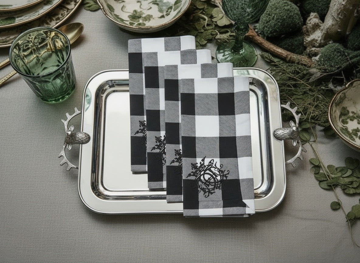 BUFFALO CHECK NAPKIN SET OF 4