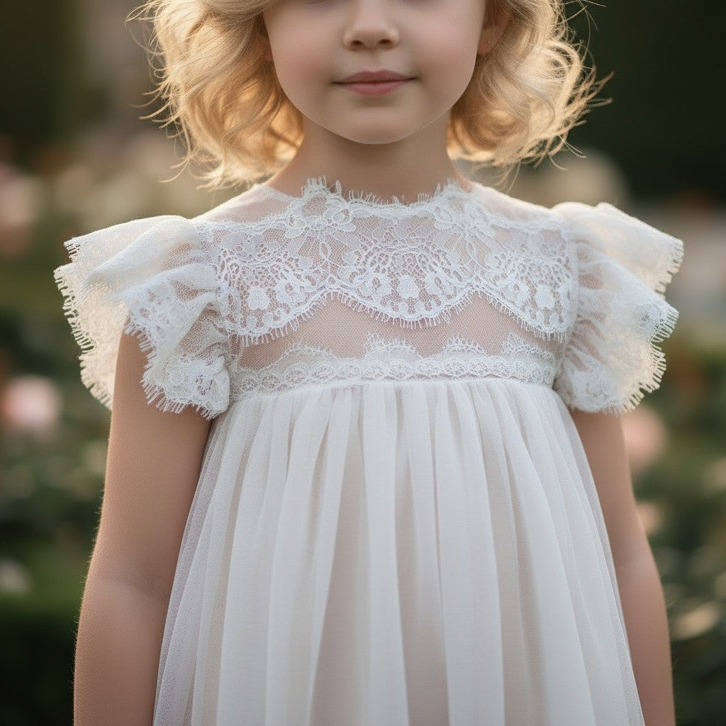 ADRIANA DRESS WHITE/NATURAL