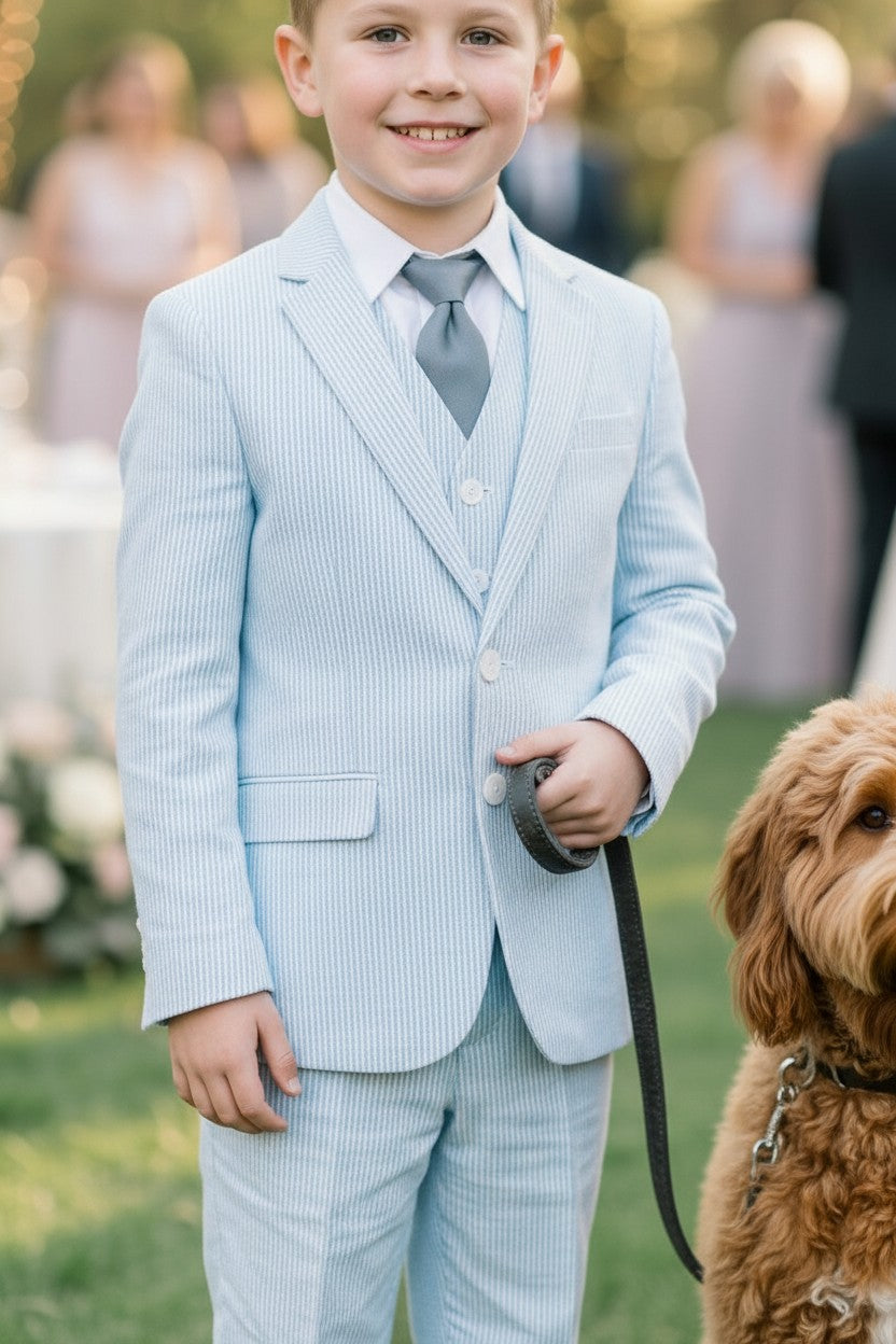 ASHFORD SEERSUCKER 3 PC. SUIT