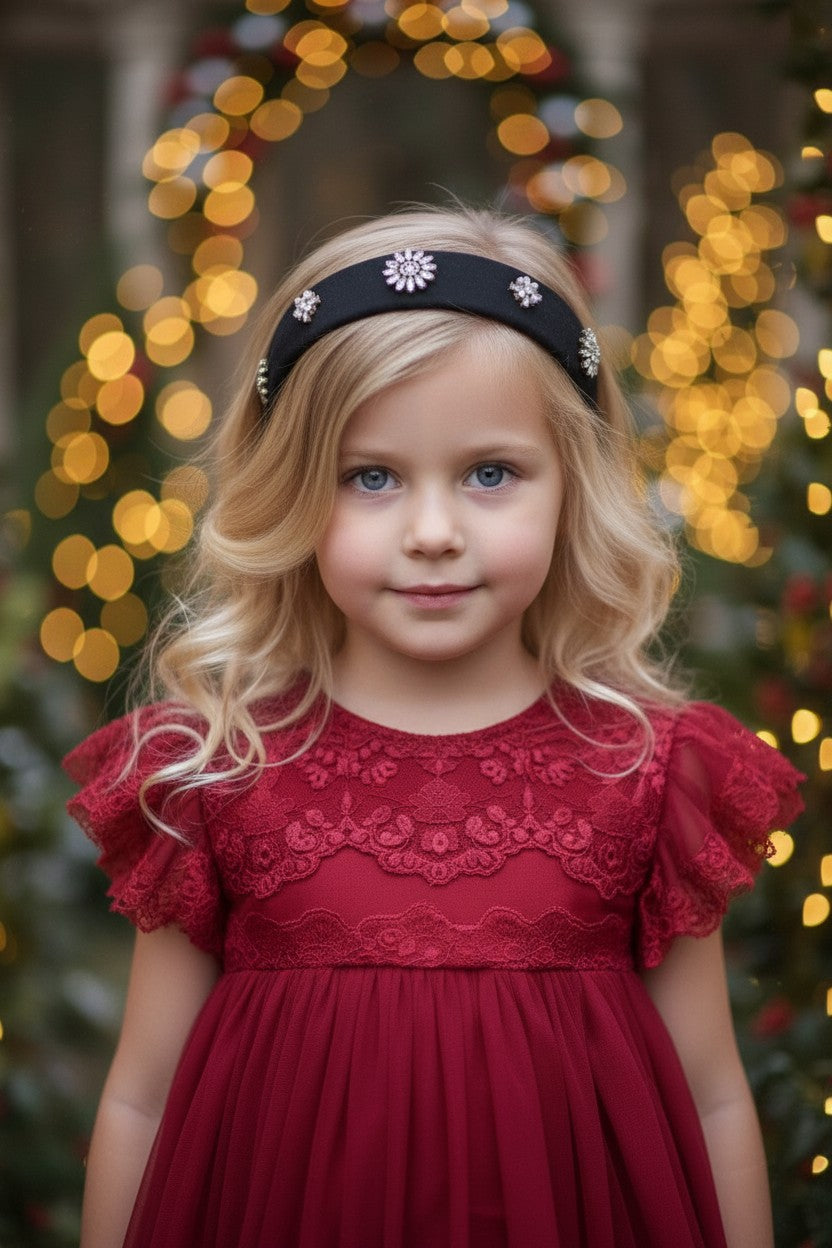 ADRIANA DRESS CRIMSON