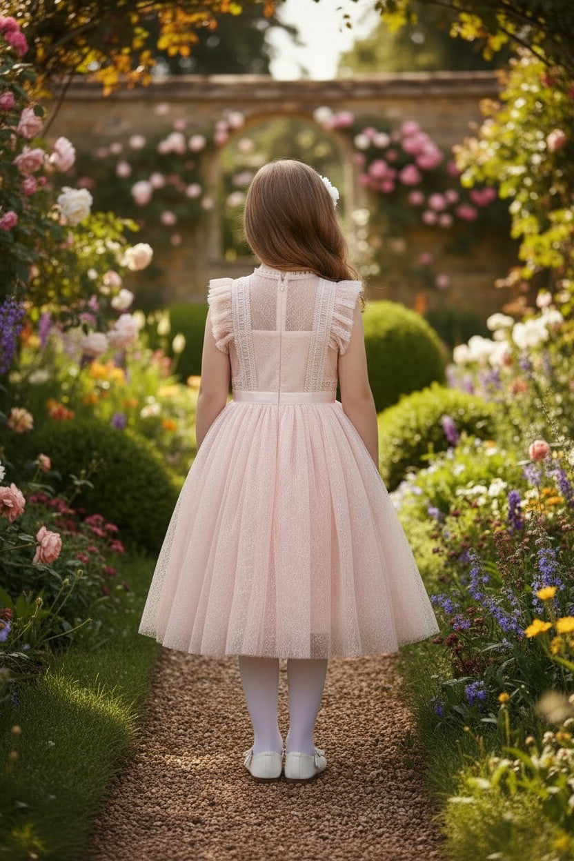 CLARISSA DRESS PEACHY PINK