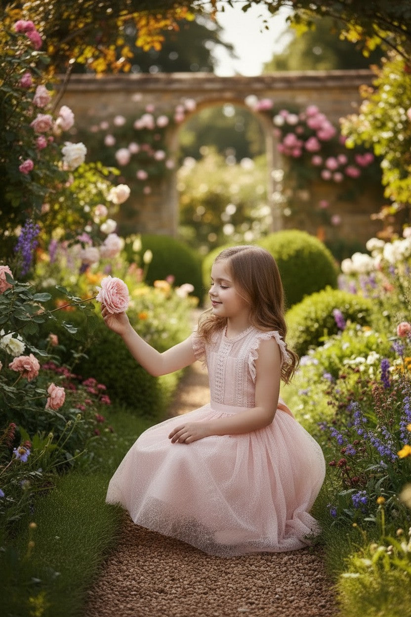 CLARISSA DRESS PEACHY PINK