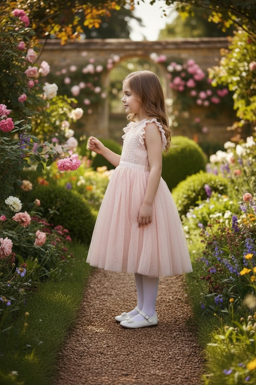 CLARISSA DRESS PEACHY PINK