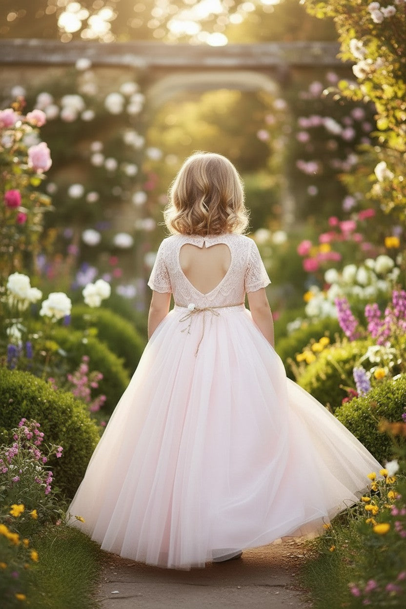 GRACIE GOWN & BELT SET PINK