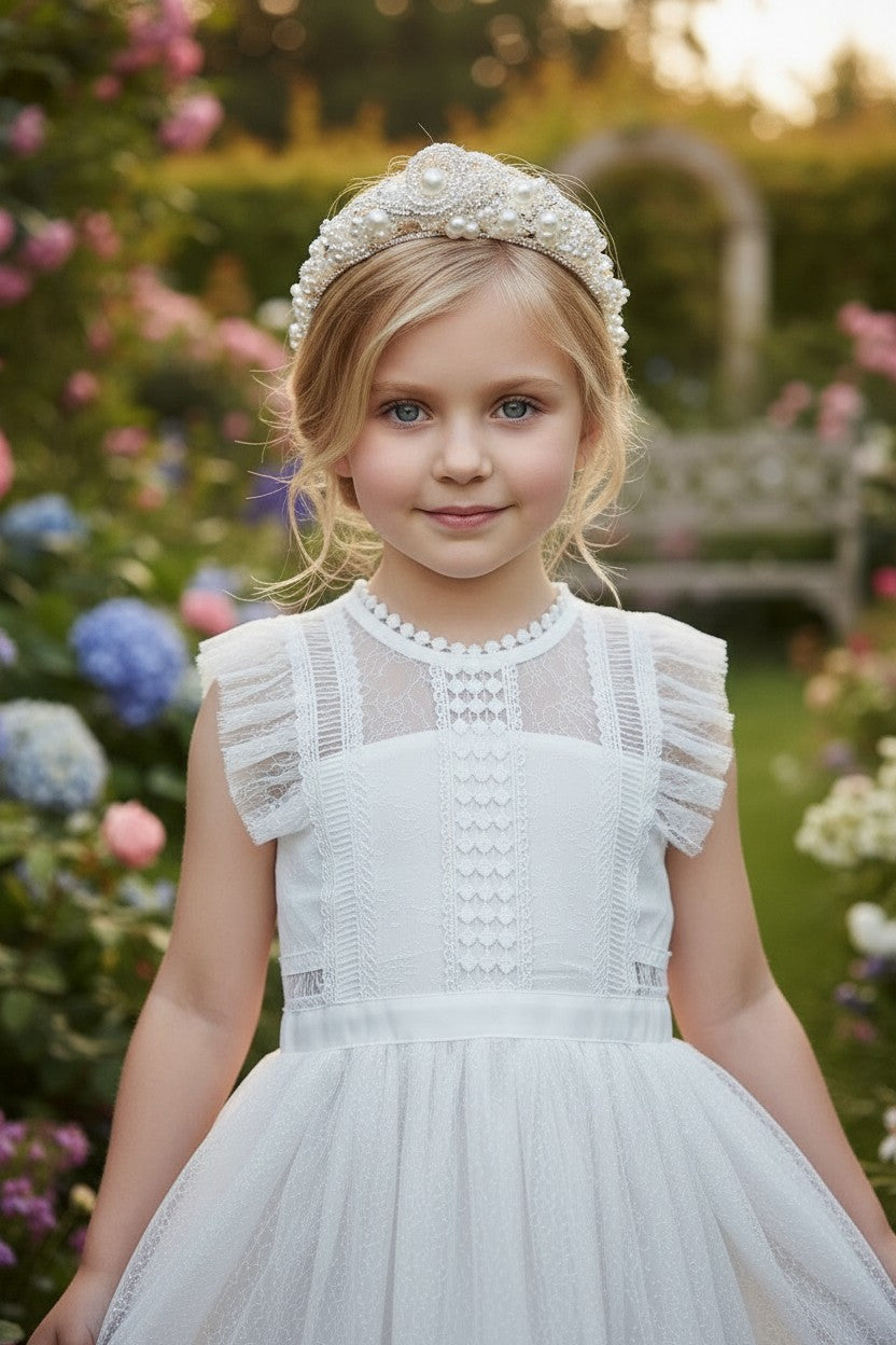 CLARISSA DRESS ANTIQUE WHITE