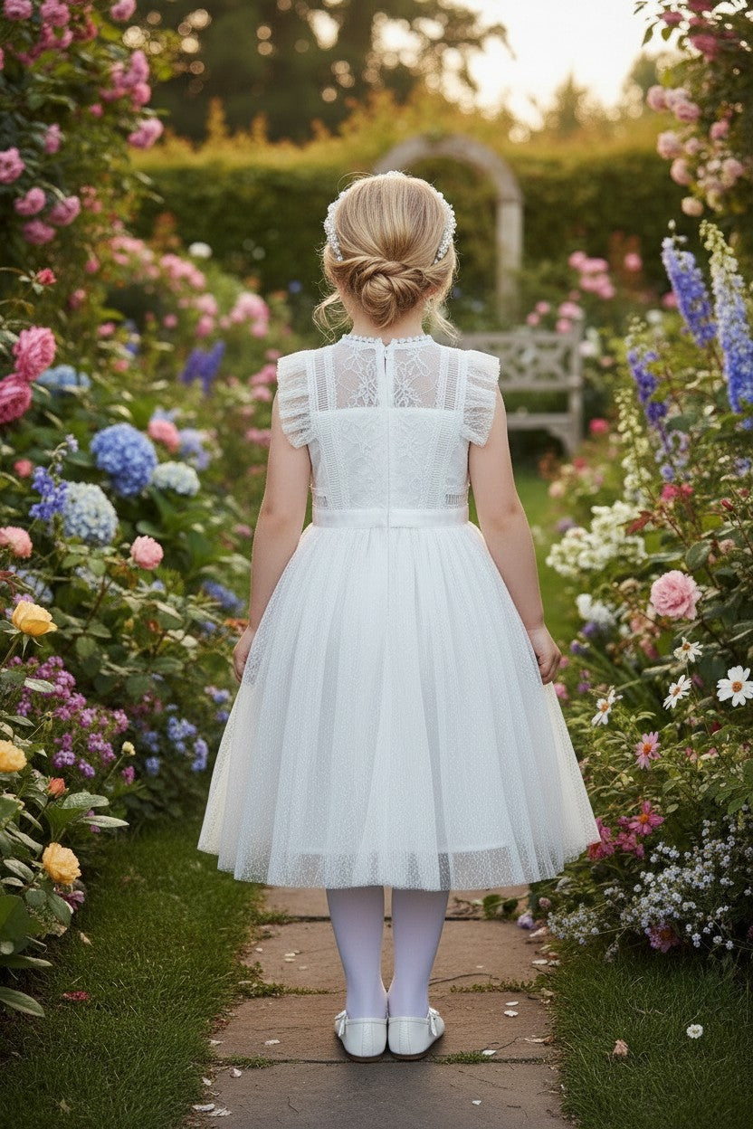 CLARISSA DRESS ANTIQUE WHITE