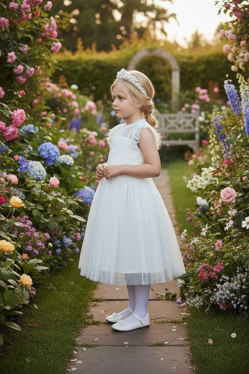 CLARISSA DRESS ANTIQUE WHITE