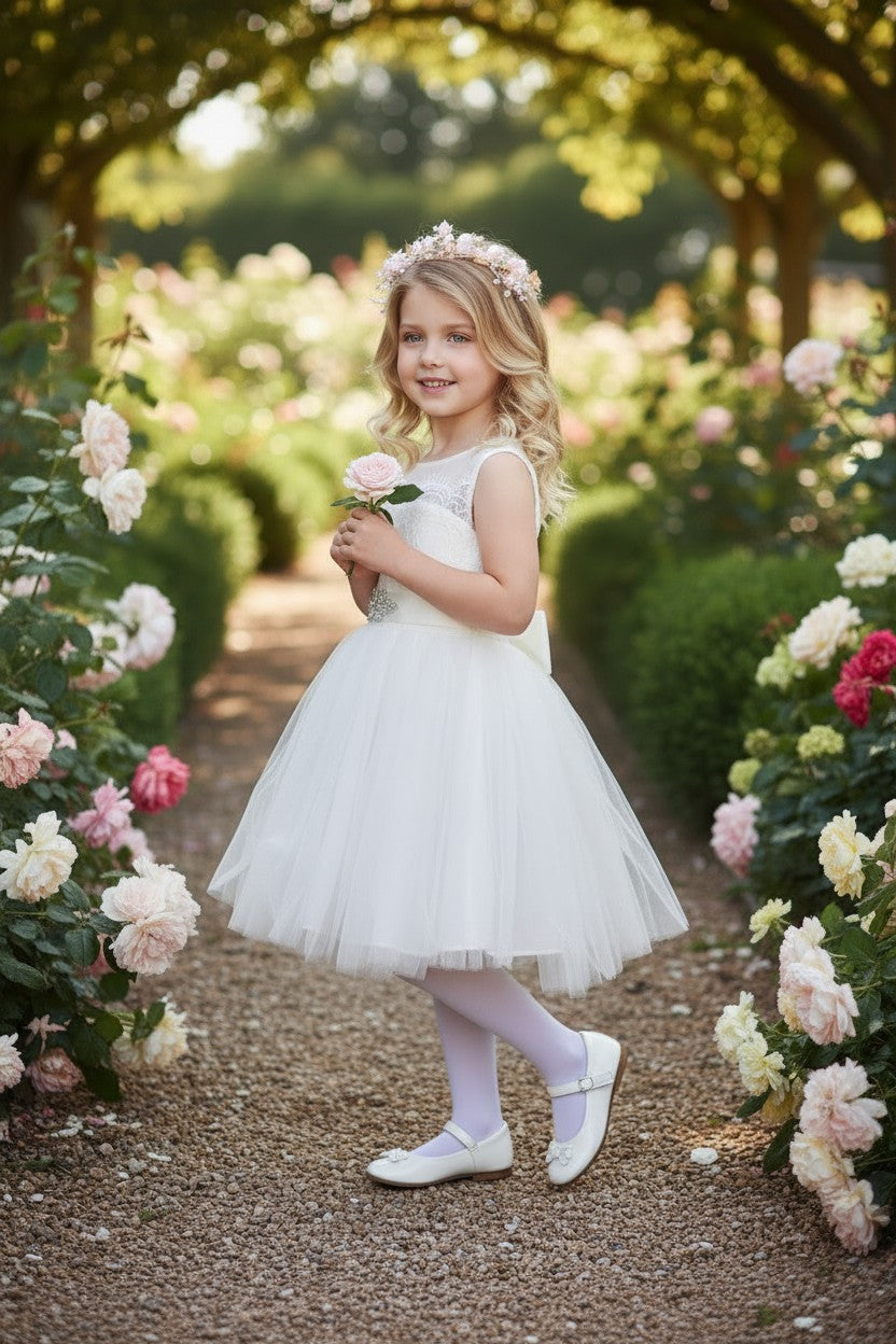 FRANCESCA DRESS & BELT SET WHITE