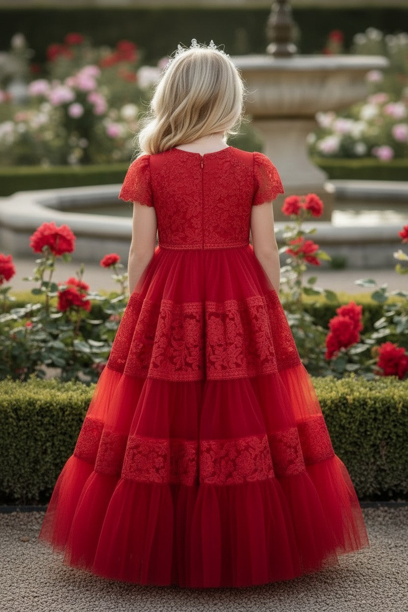 CATERINA DRESS CRIMSON