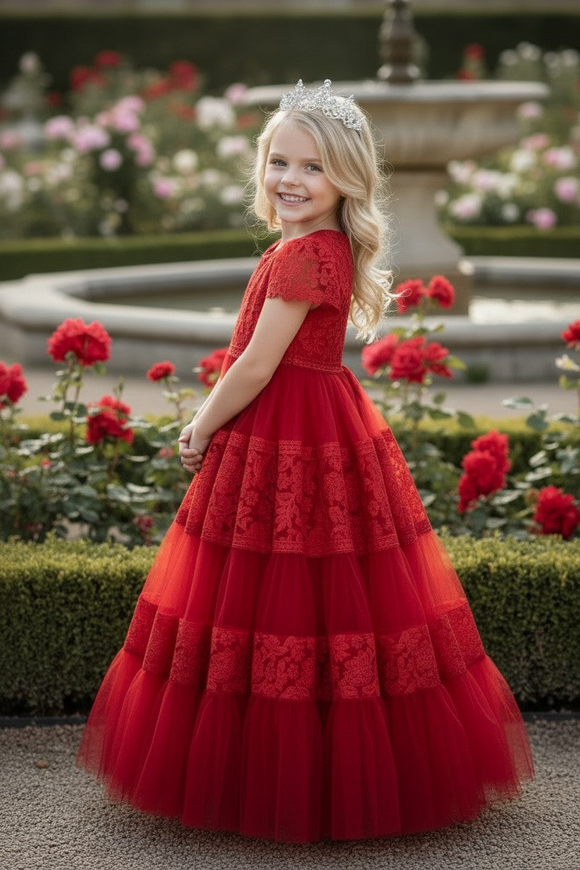 CATERINA DRESS CRIMSON