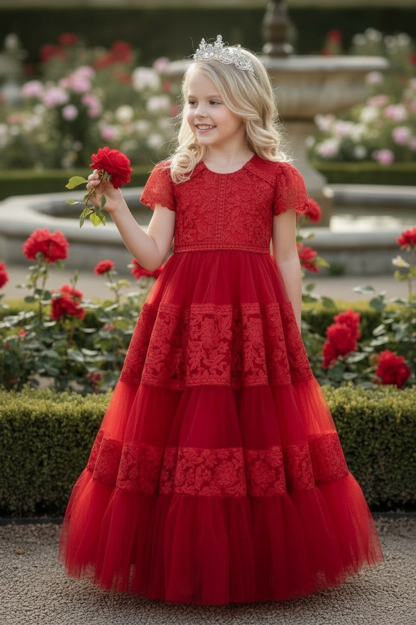 CATERINA DRESS CRIMSON