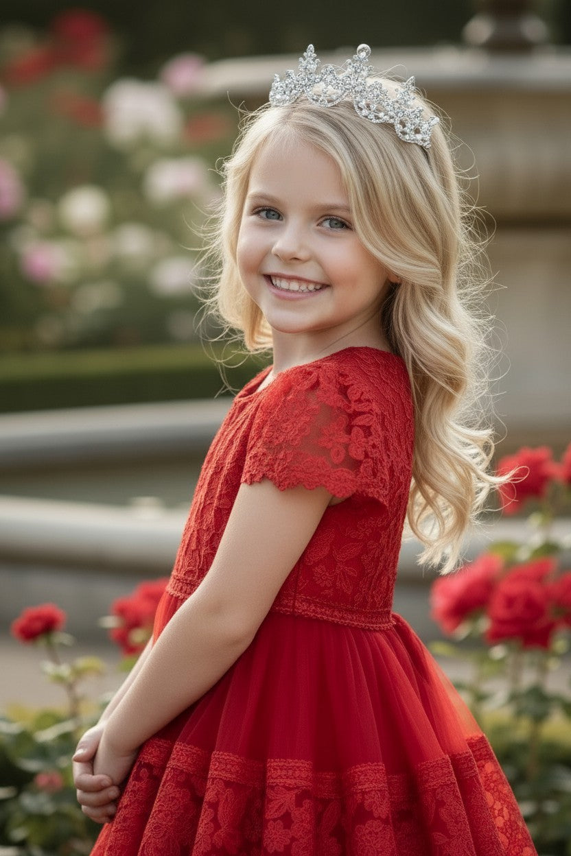 CATERINA DRESS CRIMSON