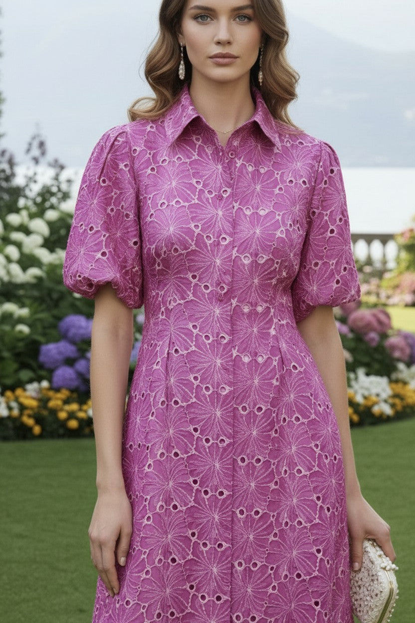 EMANUELA DRESS FUCHSIA