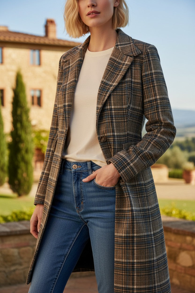 EMILIA PLAID COAT