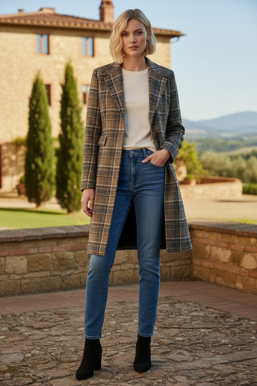 EMILIA PLAID COAT