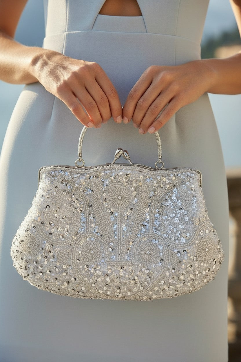 LAURETTA BEADED CLUTCH