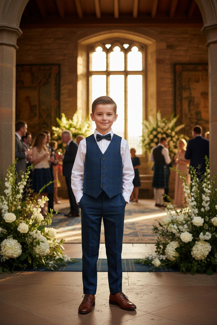 LIVINGSTON TARTAN 3PC. SUIT