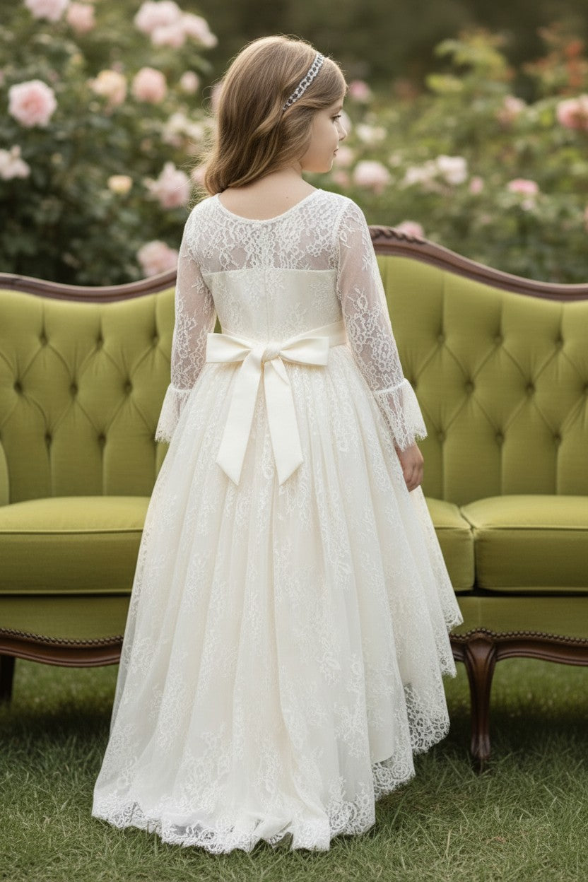 AINSLEY DRESS & BELT SET IVORY