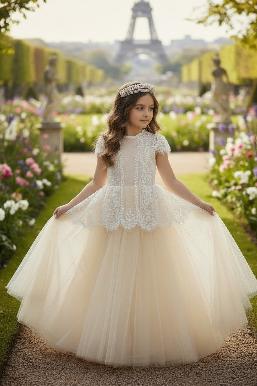 GWENDOLYN GOWN-WHITE/NATURAL