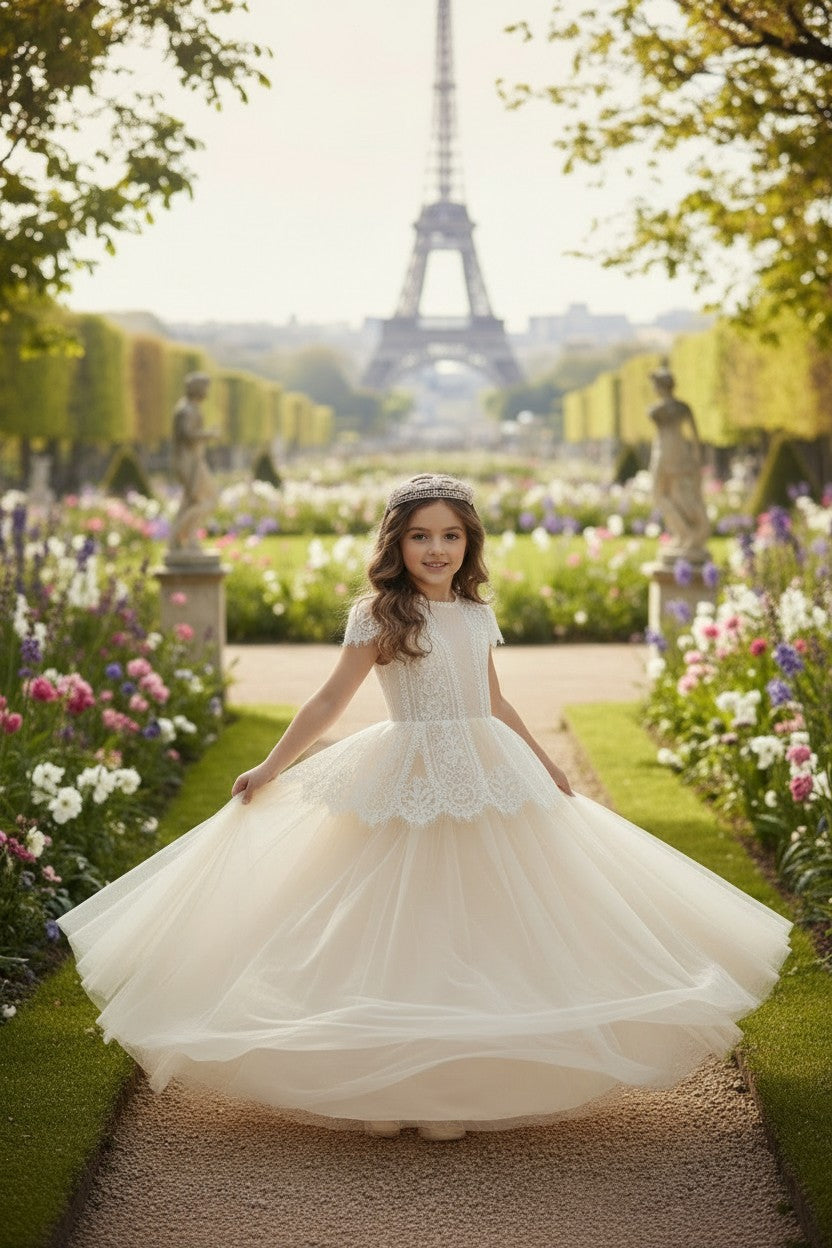 GWENDOLYN GOWN-WHITE/NATURAL