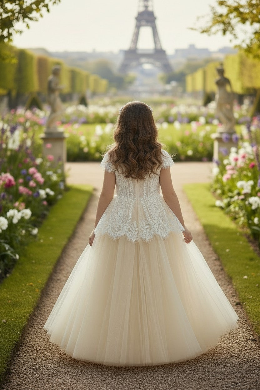 GWENDOLYN GOWN-WHITE/NATURAL