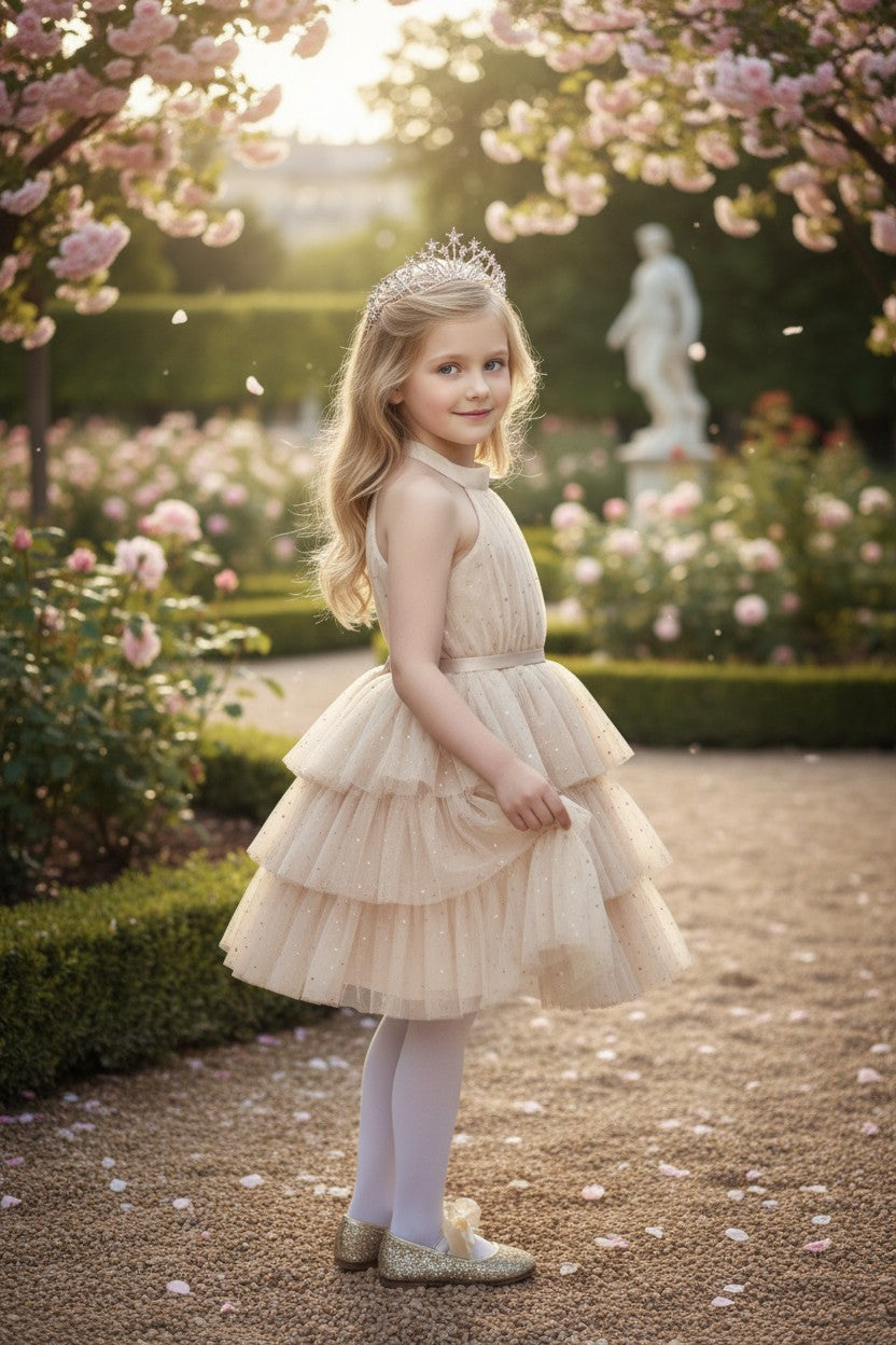 AMEERAH DRESS CHAMPAGNE