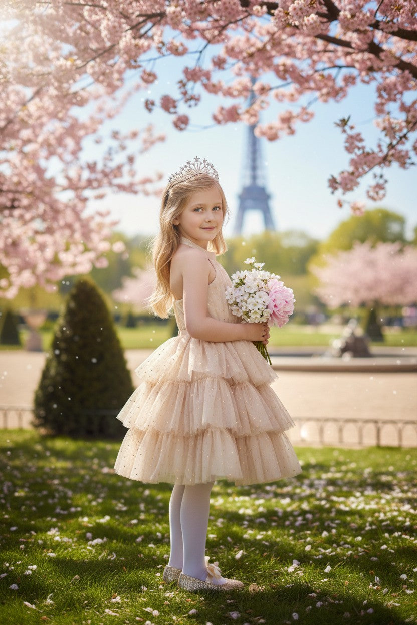 AMEERAH DRESS CHAMPAGNE