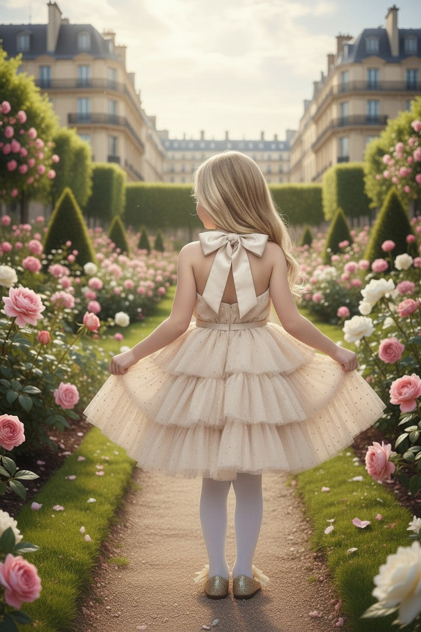 AMEERAH DRESS CHAMPAGNE