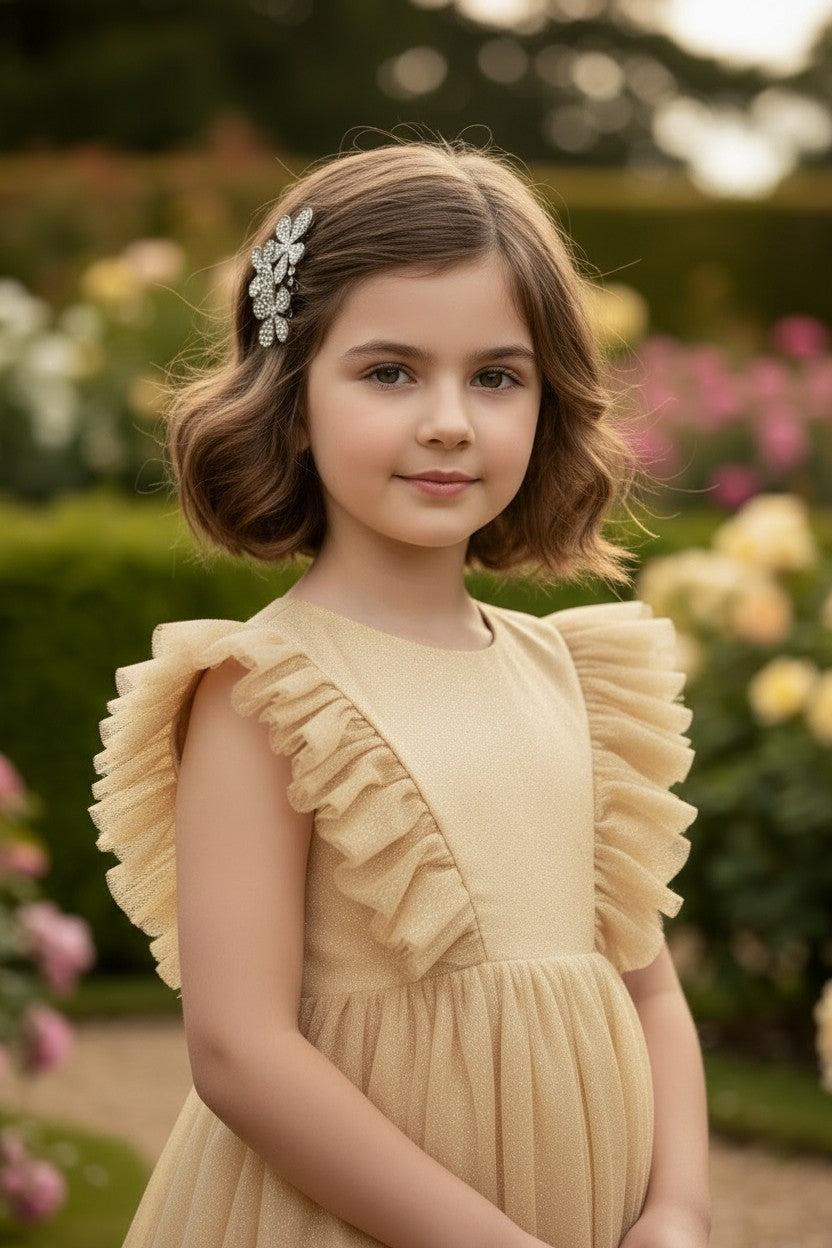 MILLY DRESS SPARKLING CHAMPAGNE