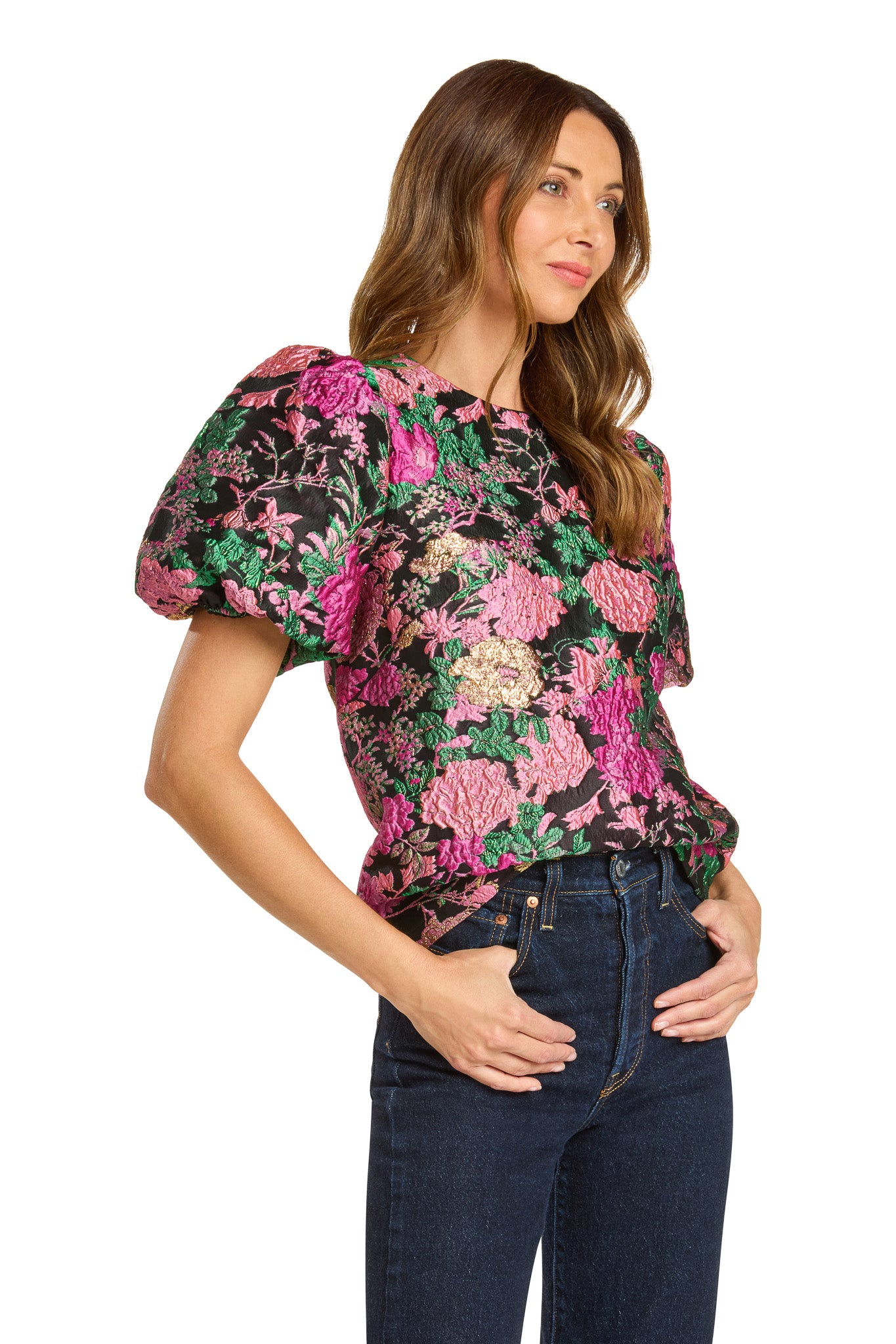 MARGARET BLOUSE MIDNIGHT FLORAL