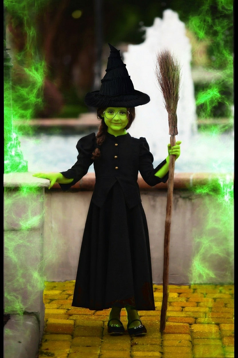 WITCH WIG & GLASSES SET