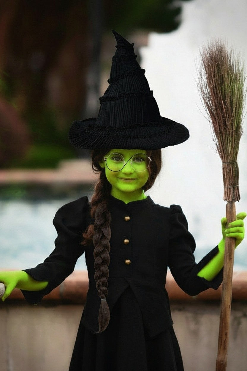 WITCH WIG & GLASSES SET