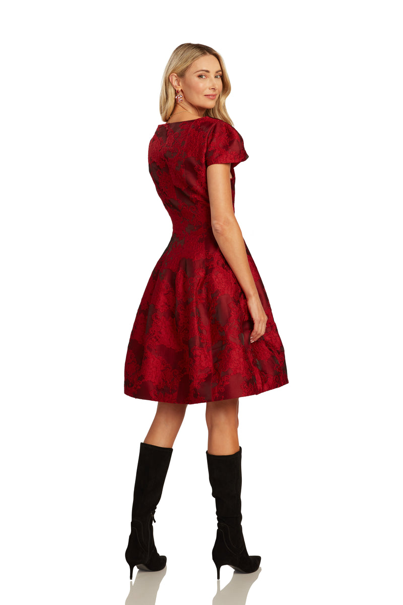 JULIETTE DRESS CRIMSON – TRISH SCULLY