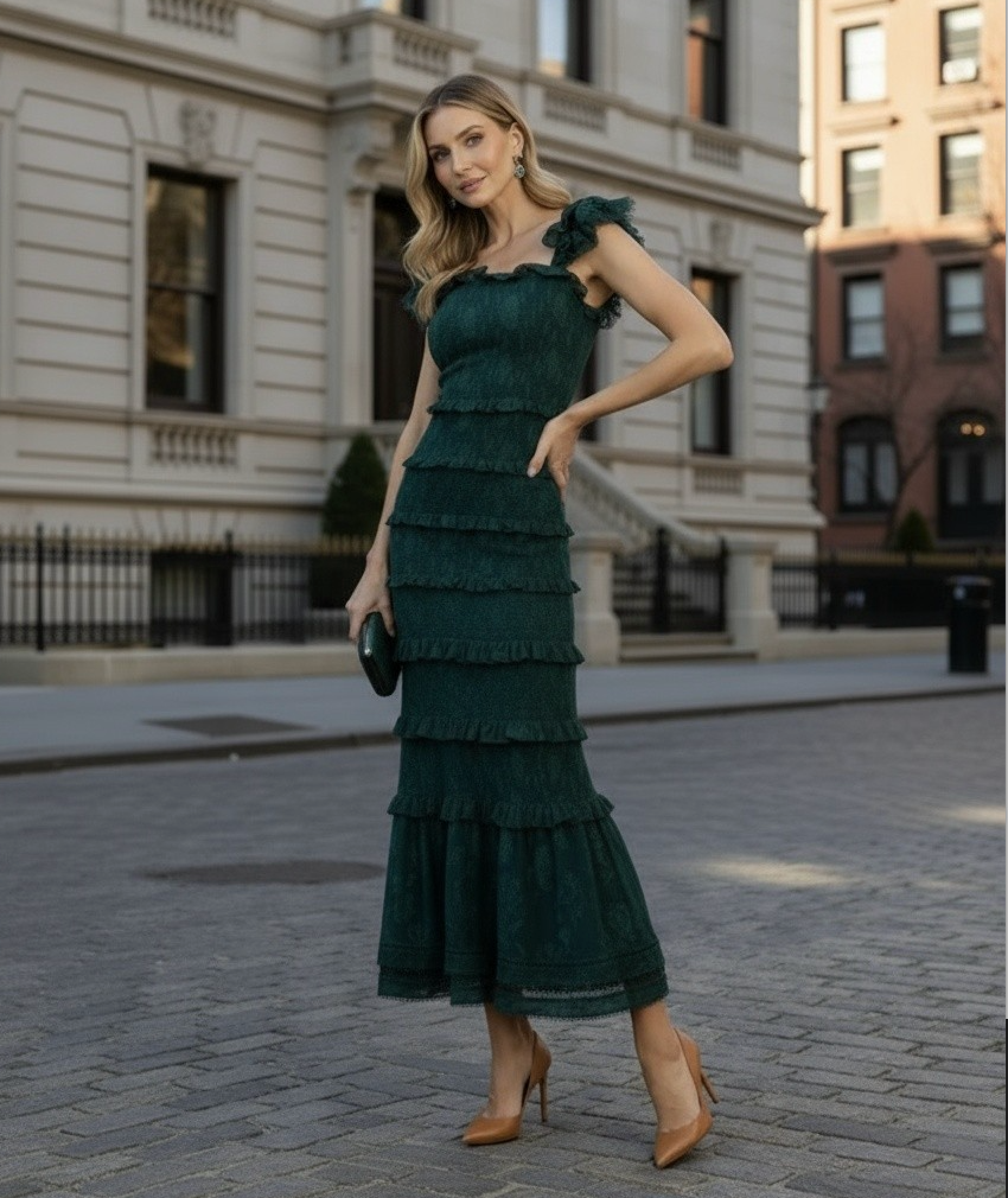 FRANCINE DRESS EMERALD