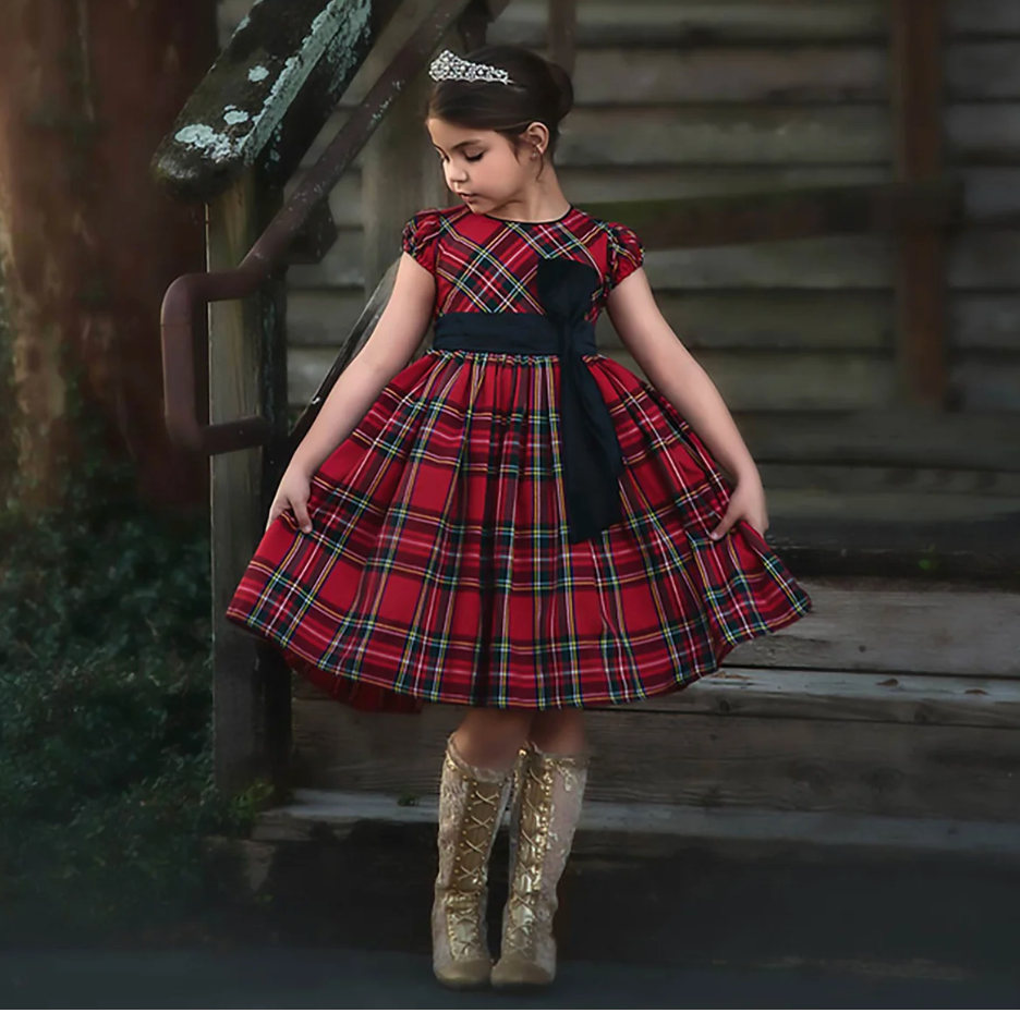 ISLA STEWART TARTAN DRESS