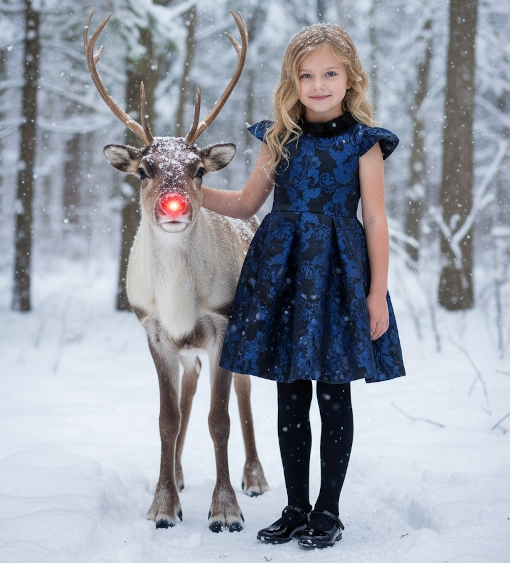 EVANGELINE DRESS NAVY JACQUARD