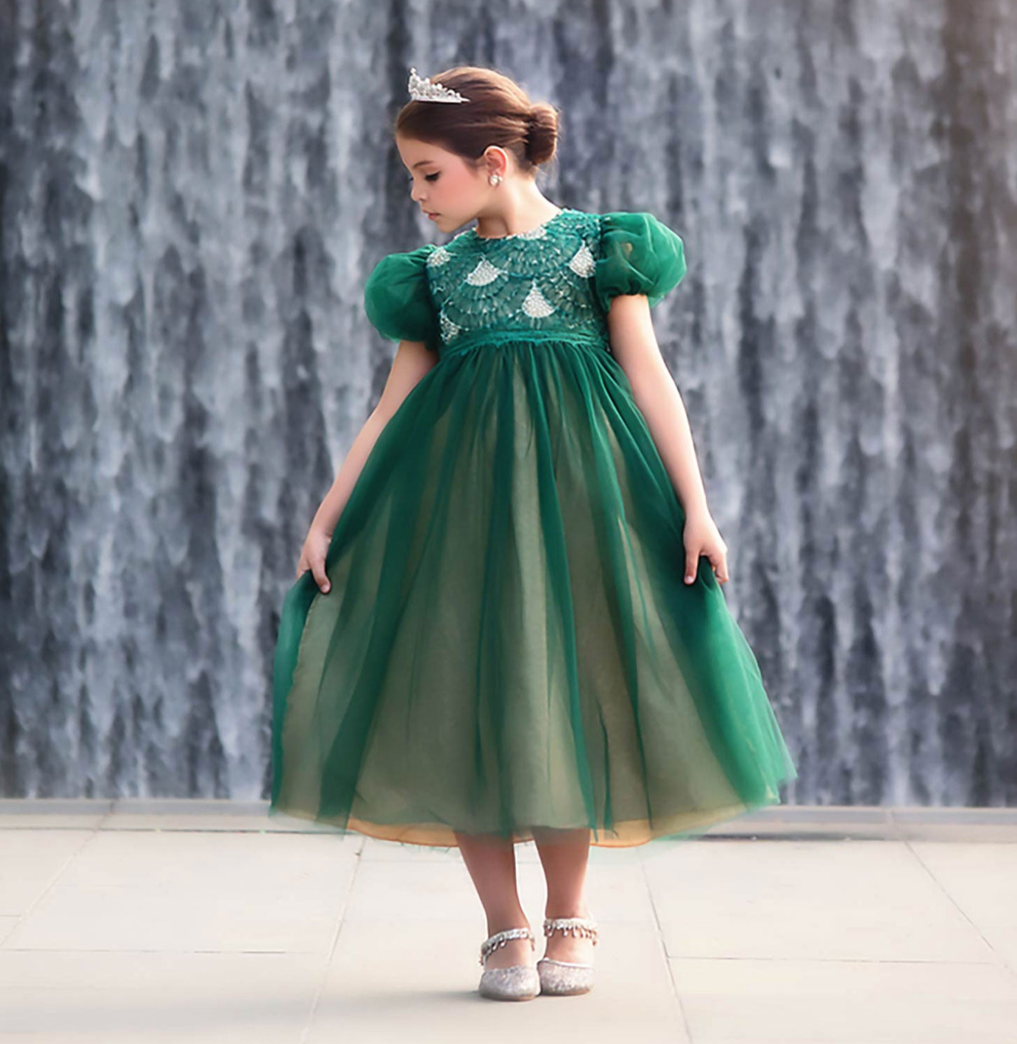 JACQUELINE GOWN EMERALD