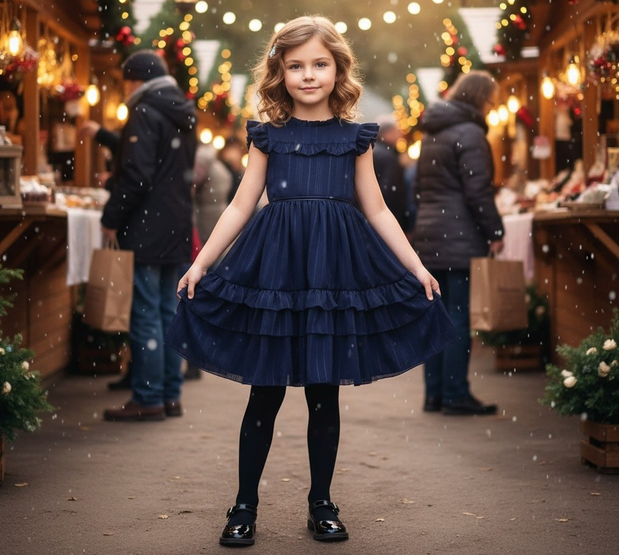 ELODIE DRESS NAVY