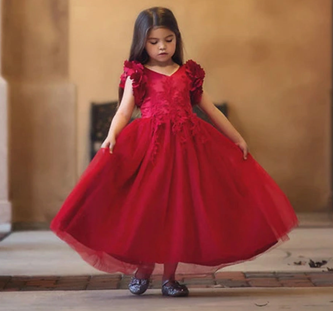 BIANCA GOWN CRIMSON
