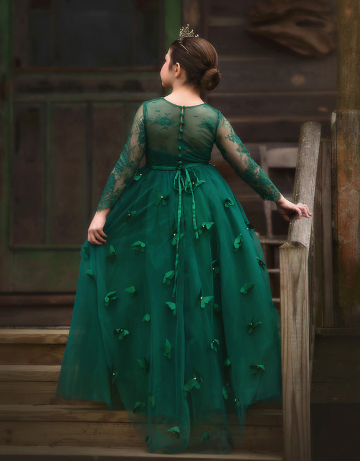 MARIPOSA GOWN EMERALD