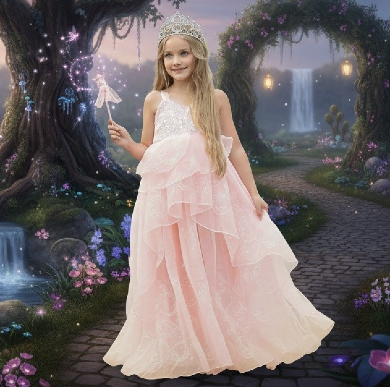PRINCESS STARBELLE DRESS & WAND SET