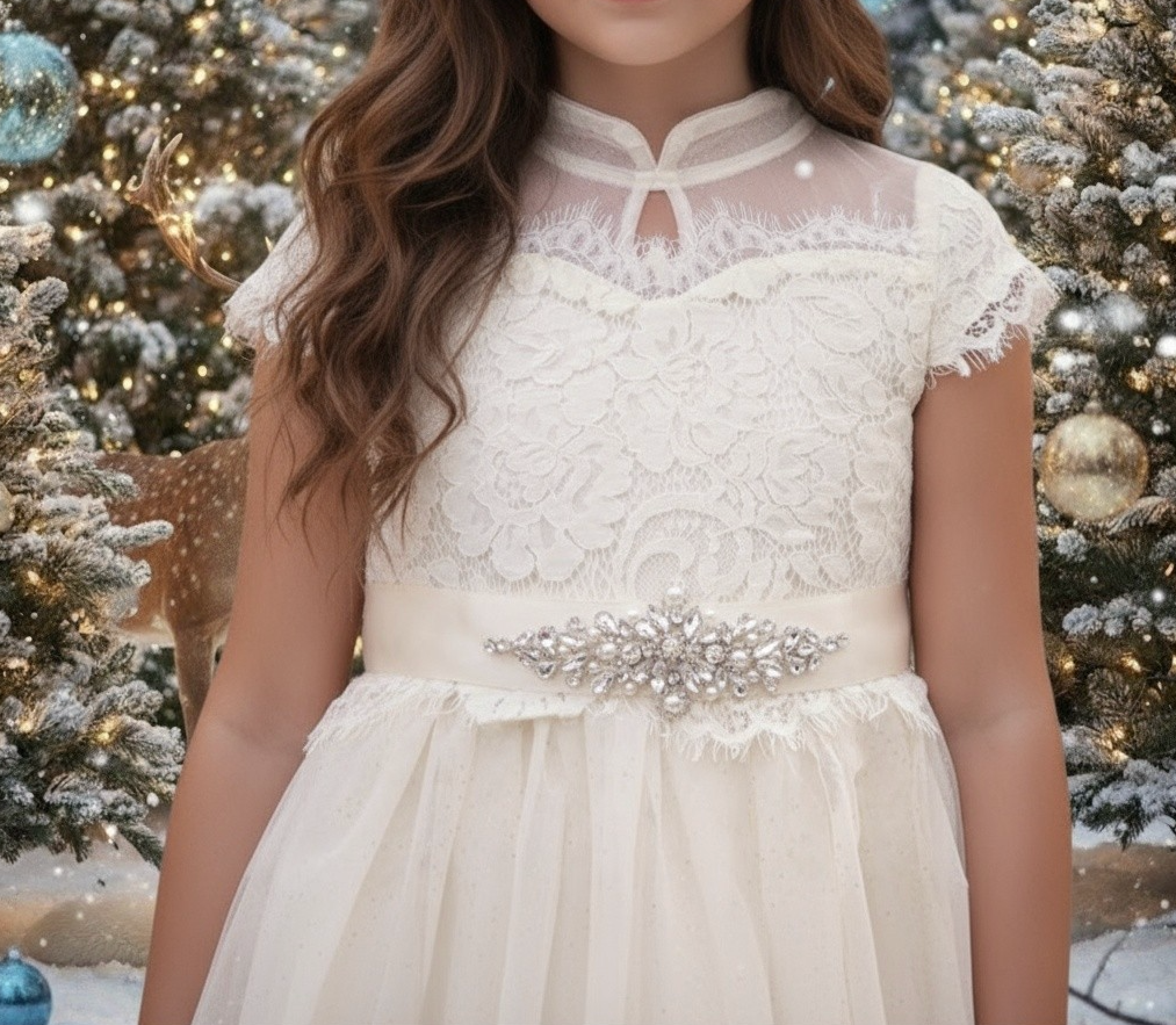 ARIANA GOWN SPARKLE IVORY